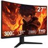 Изогнутый игровой монитор Z 300 Гц 27 дюймов 1 мс дисплей LED FHD UG27S Z-Edge 1920x1080/Антибликовое покрытие/Панель VA/Изогнутый/Ультра