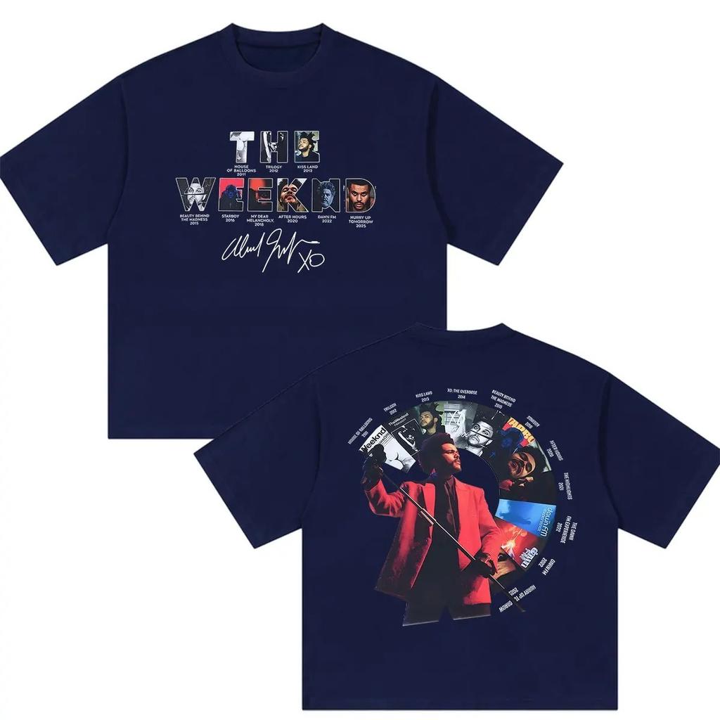 Rappe The Weeknd Hurry Up Tomorrow Tour Graphic T Shirts Unisex Women Hip Hop Vintage Fashion Oversized Cotton TShirt YK
