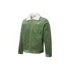Reversible Fleece And Corduroy Jacket With Embroidered Logo Men Outerwear Green 534751-67