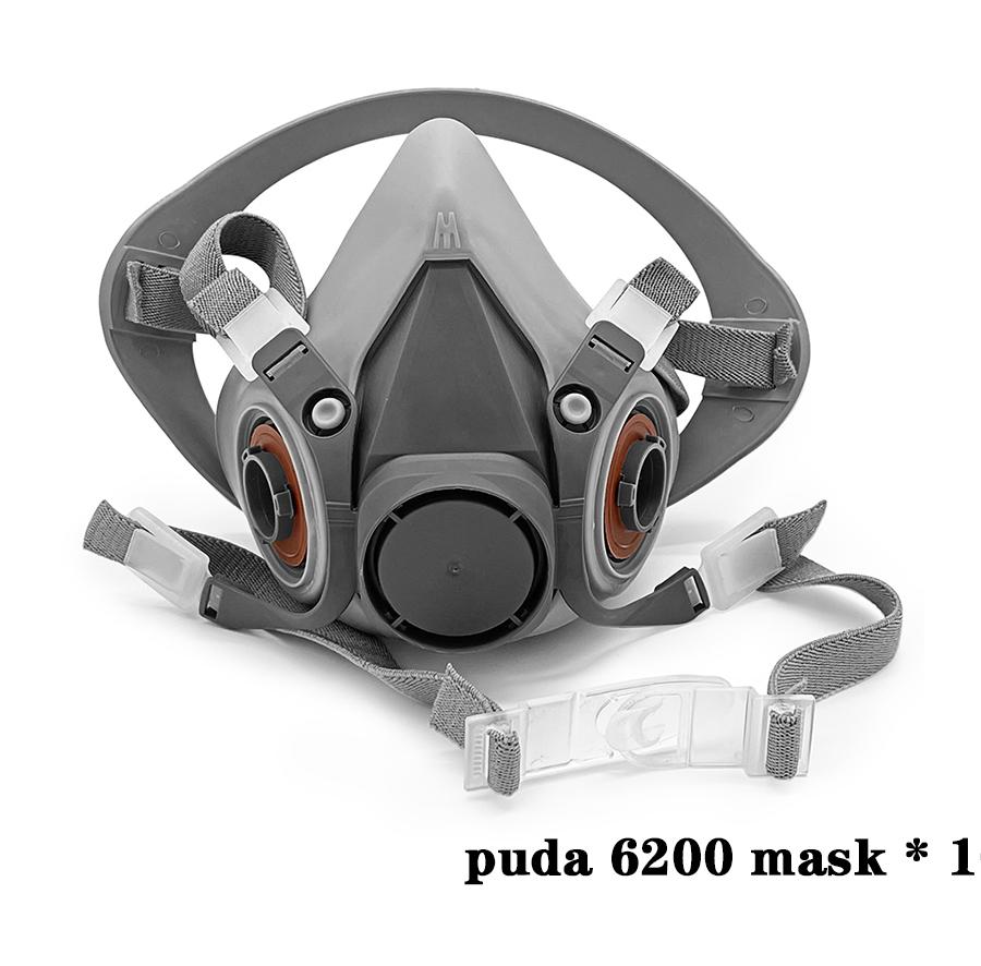 Полумаска 6200, промышленный противогаз, распыление краски, подходит для фильтров серии 2091/6001, резиновый респиратор, пылезащитная маска, корпус