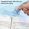Прозрачный держатель для страниц, зажим, Hands-Free, помощник для чтения книг и документов, портативный мини-акриловый зажим для книг, для нот, студентов, профессионалов