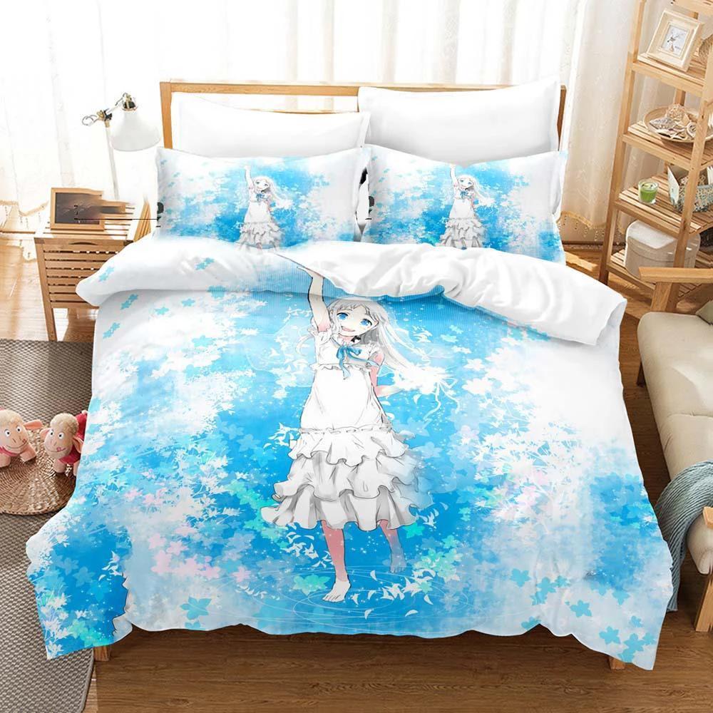 Kawaii Girls Meiko Honma Bedding Set Duvet Cover Comforter Bed Set Quilt Cover Pillowcase King Queen Twin Size Boys Girl Adult