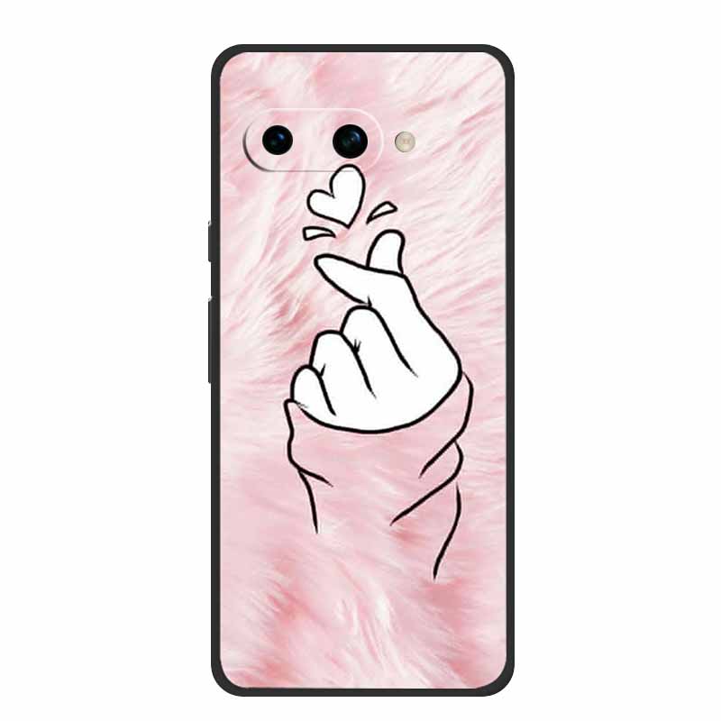 Для Google Pixel 9A Задняя крышка Чехол 9 A Чехол для телефона Черный Силиконовый Мягкий Coque Для Google Pixel 9a Чехол для телефона 6.3" Funda Оболочка