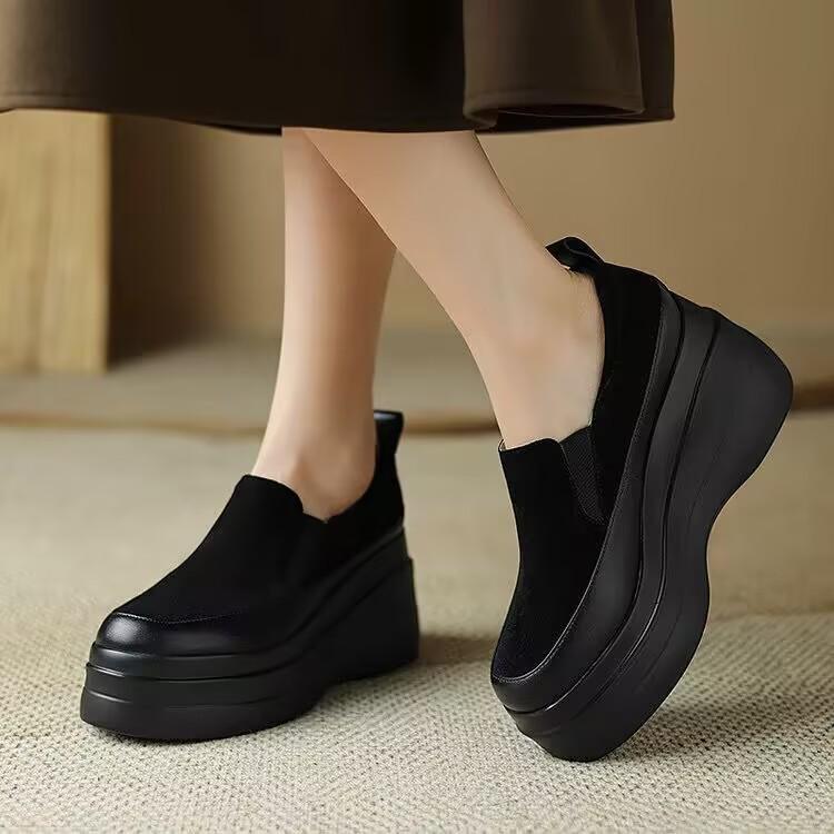 Женские туфли-лоферы с леопардовым принтом на платформе, замшевые туфли на плоской подошве, женские кроссовки 2025 года, модные повседневные зимние новые туфли Мэри Джейн Zapatillas