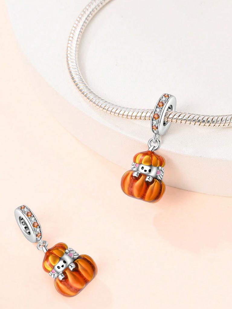 Charms Plata Autumn Owl Squirrel Beads Charm Copper Plated Fit Charms Copperoriginal Bracelet For Jewelry Making Diy Charm