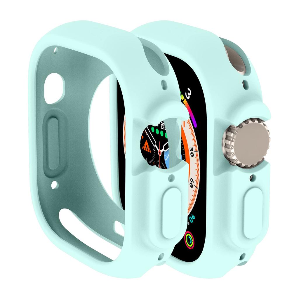 Чехол для Apple Watch Ultra3 2 49 мм Корпус Всесторонний Ударопрочный ТПУ Защитный Силиконовый Бампер Устойчивый к царапинам iwatch ultra 3 49