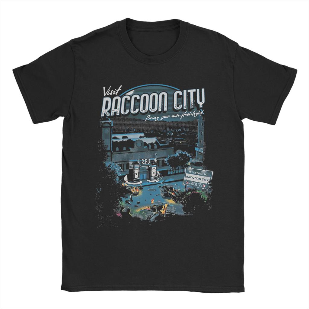 Новинка S.T.A.R.S. Футболка Residents Evils Унисекс 100% хлопок Короткий рукав Круглый вырез Летняя одежда