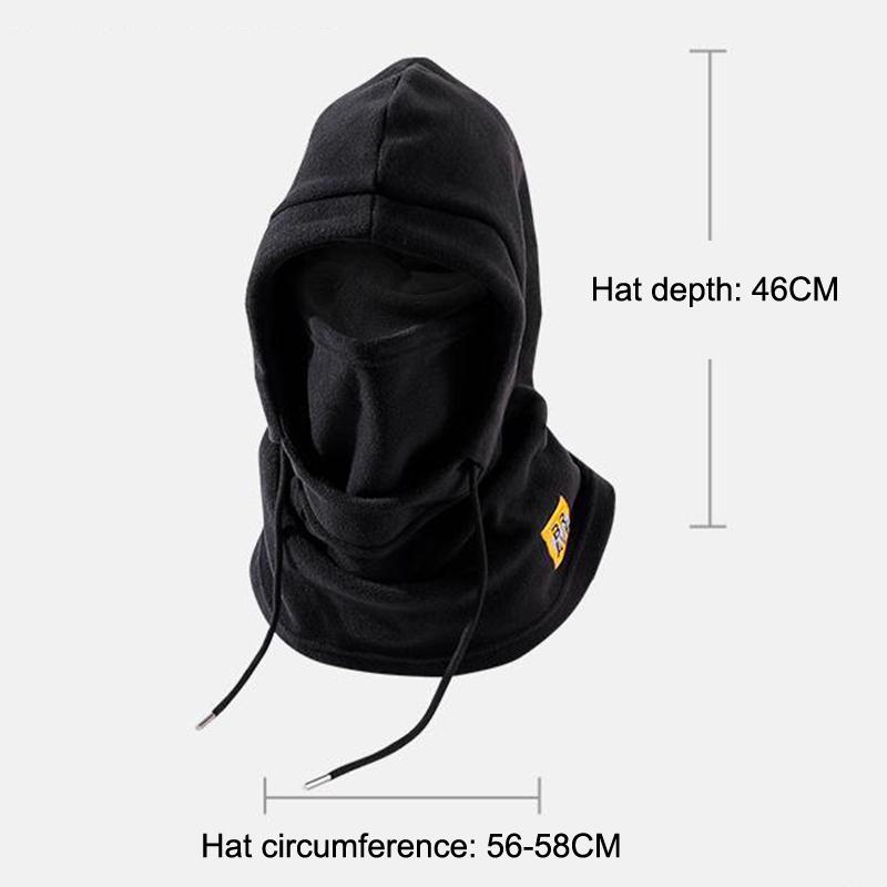 Winter Plush Winter Cap - Elastic Drawstring Closure Lightweight And Warm For Cycling, Skiing, Outdoor Activities Solid Color