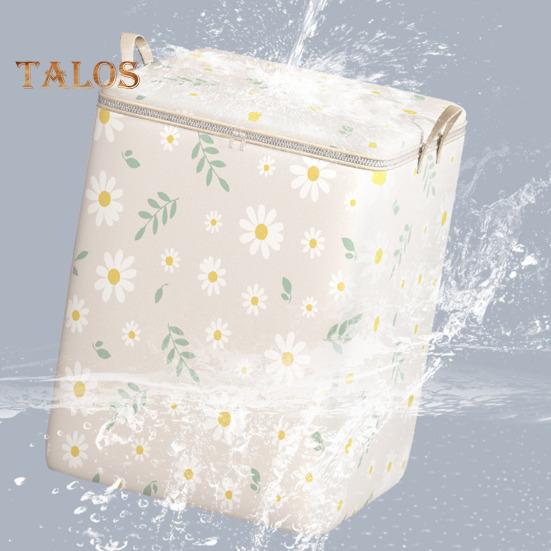 Сумка для хранения одеял, органайзер для одежды, игрушек с ручкой, застежка-молния, водонепроницаемый большой вместительный многоразовый контейнер для одежды из одеяла