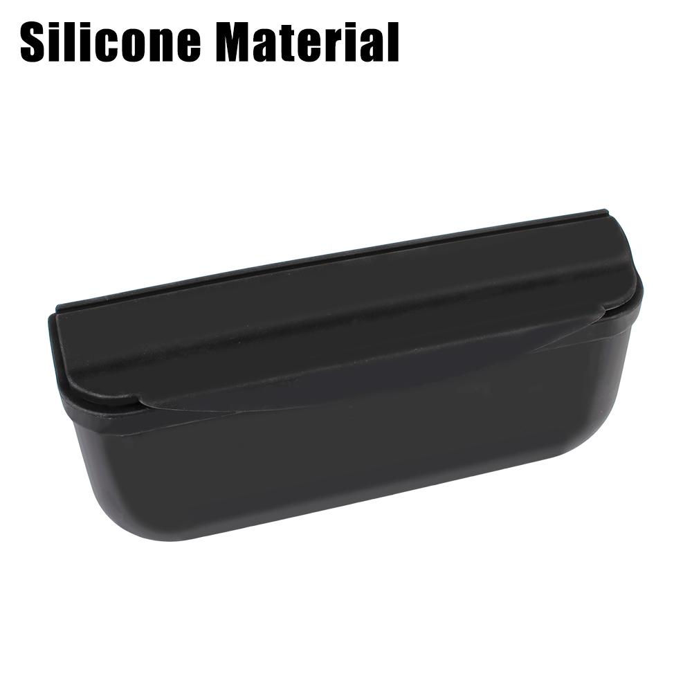 Car-styling Sticky Seat Crevice Side Trash Bin Storage Box Sunglasses Holder Silicone For Tesla Model 3 Model Y Glasses Case