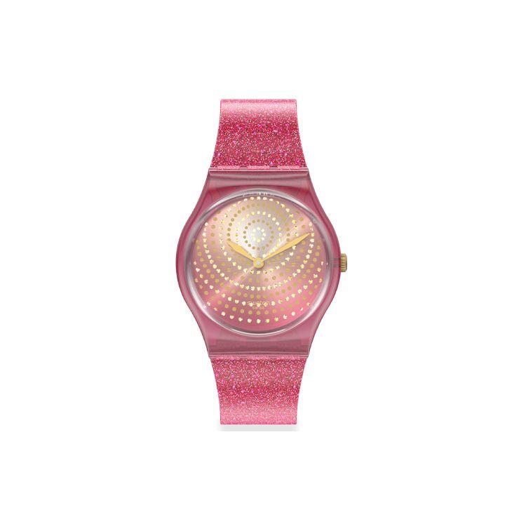 Swatch Gent Series Quartz Movement 30M Water Resistant Watch 34X39.2Mm Floral Dial Plastic Case Silicone Strap Women watches GP169