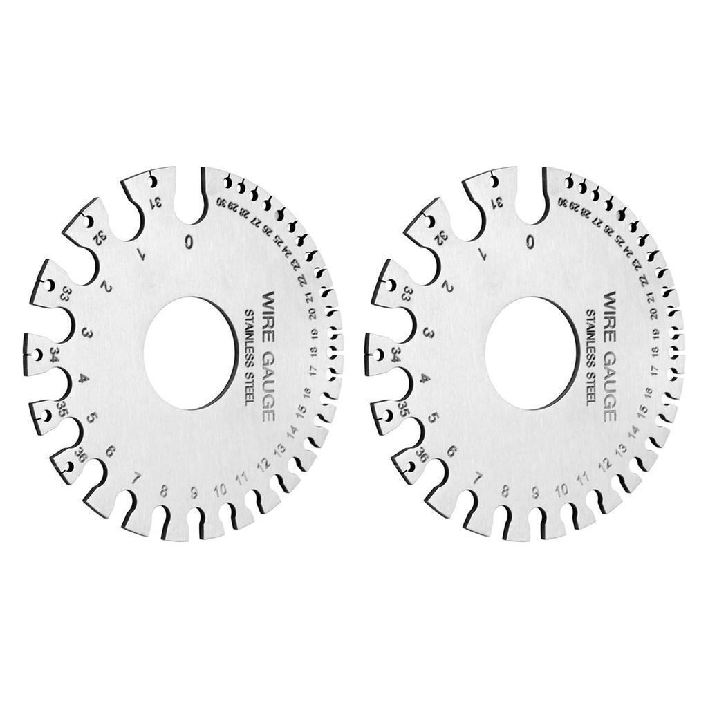 2 шт. Толщиномеры из нержавеющей стали Профессиональный стандартный толщиномер для сварки металлических листов