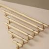 Long Knurled Brass Handle Kitchen Cabinet Door Pull Drawer Pulls Cupboard Door Handles Bedroom Wardrobe Closet Furniture Handles