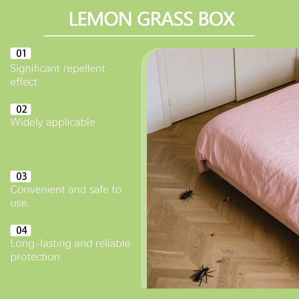 Lemon Grass Box Insect Box Safe Ingredients Reduce The Impact On The Environment Long-lasting And Effective