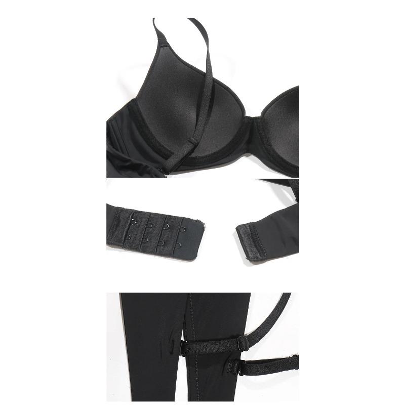 Women Underwear Sexy Deep V Push Up Bras Seamless Comfort Everyday Lingerie Solid Wireless Plus Size B C D E F Cup Brassiere