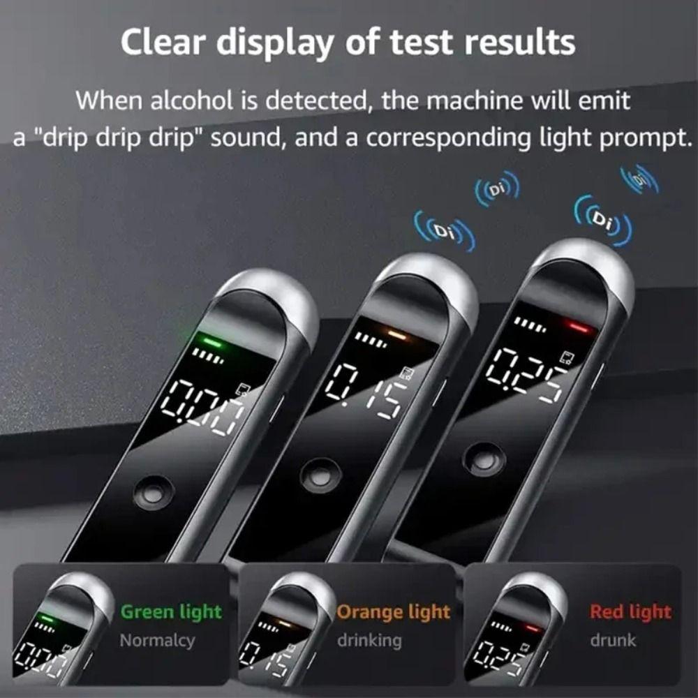 Fast Response Alcohol Breathalyzer Tester Professional Breathalyzer Car Driver Safety