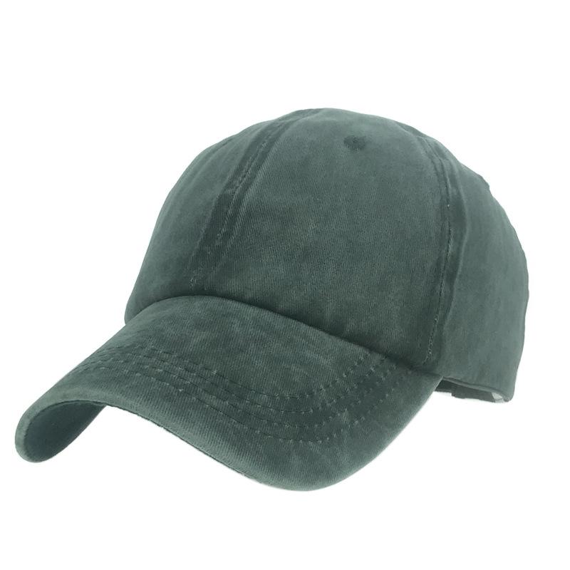 Washed and Made Old Light Board Baseball Cap Solid Color Cap Female Couple Men's and Women's Pure Cotton Light Board Sun Hat