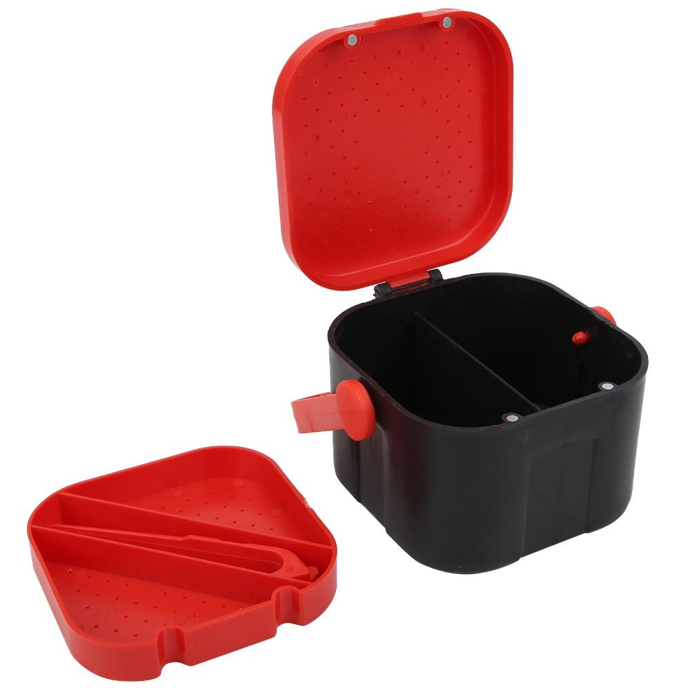 4PCS Plastic Worm Bait Holder with Clip Worm Storage Case Durable Fishing Bait Box for Lure Storage