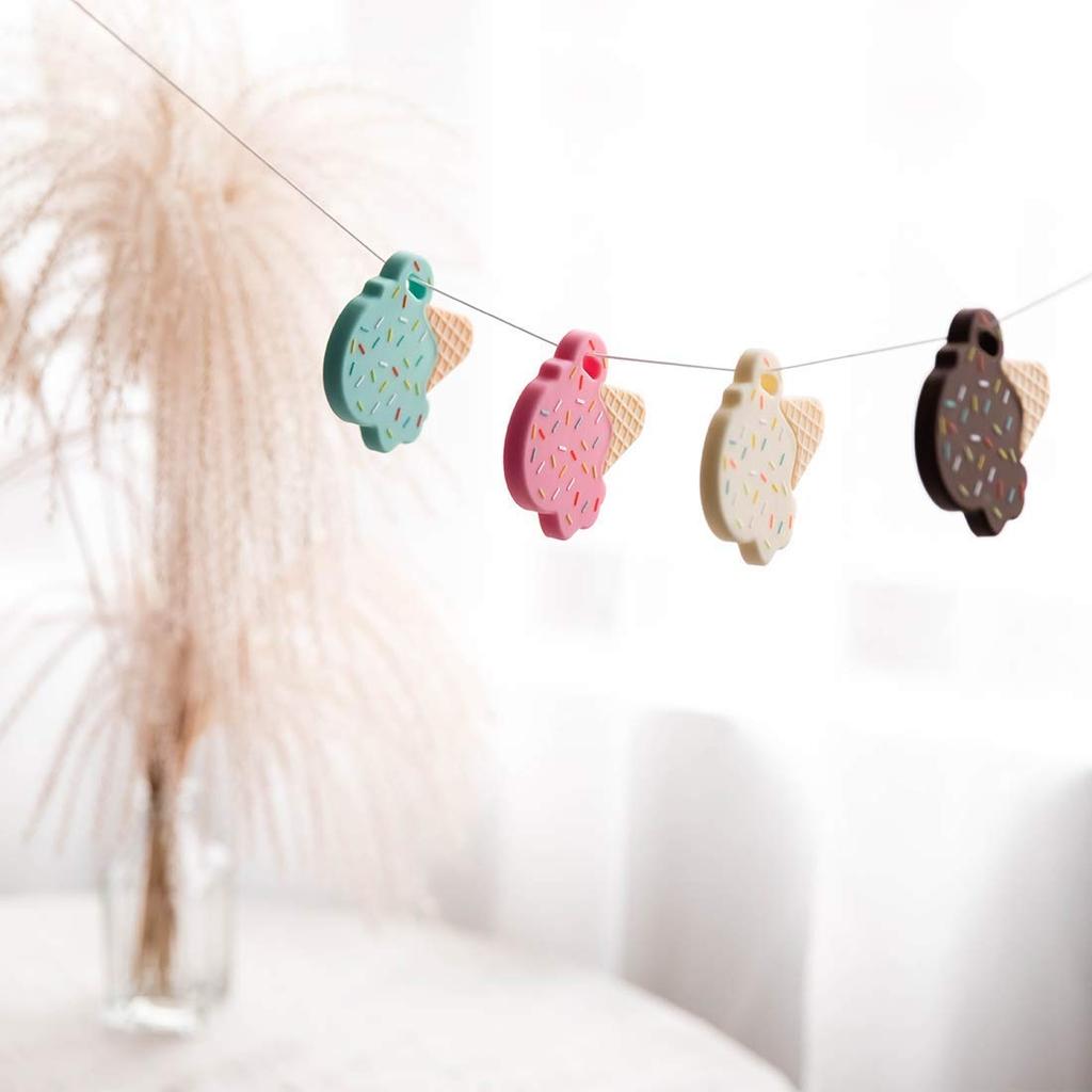 Mamimami Домашнее мороженое 5 шт. разноцветные силиконовые подвески для кормления грудью материалы ручной работы для грудного вскармливания ребенка силиконовое мороженое своими руками на день рождения