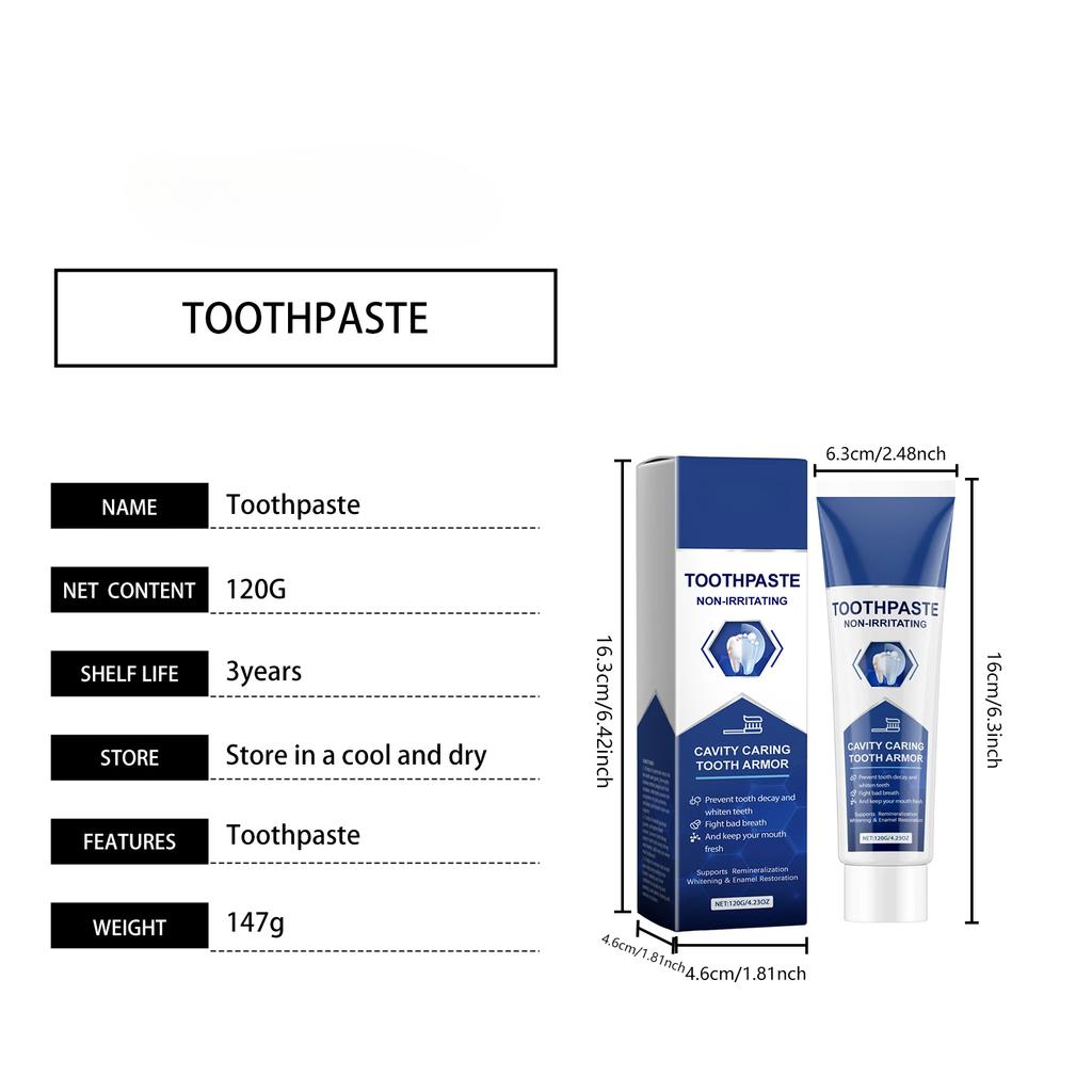 Зубная паста для восстановления кариеса Отбеливание зубов Удаление пятен Средство от неприятного запаха изо рта для осветления зубов Удаление пятен Мощный