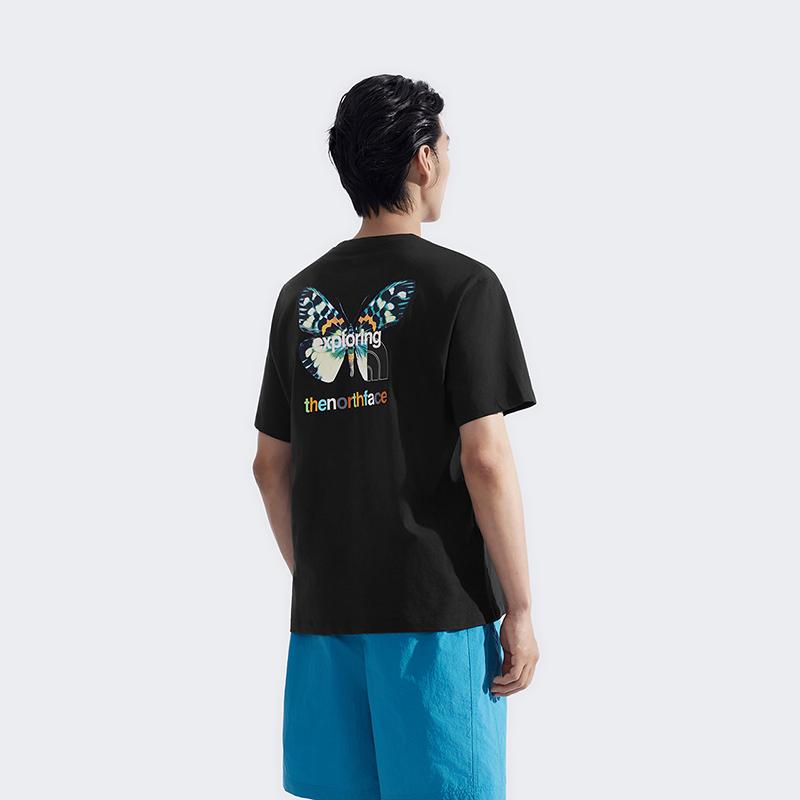 THE NORTH FACE T-Shirts Unisex Cosmic Black Crew Neck Moderate Straight Fit NF0A8DC0-JK3