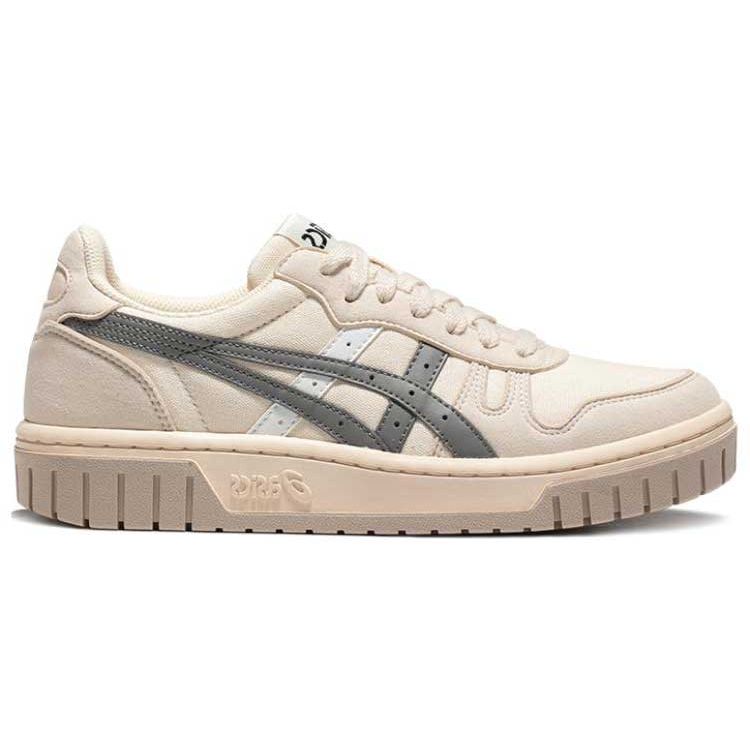 Asics Court Mz Fabric Synthetic Leather Comfortable Simple Durable Low Top Sneakers Unisex Sneakers Light-Gray 1203A127-200