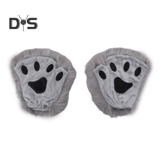 1 пара зимних перчаток, волчьи лапы, лисьи когти, варежки, приятные для кожи, термоизоляционные перчатки, костюм для косплея на вечеринку