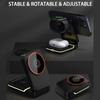3 In 1 Foldable Travel Magnetic Fast Wireless Charger Stand For Magsafe iPhone 16 15 14 13 12 Pro Apple Watch 2-9 SE Airpods Pro