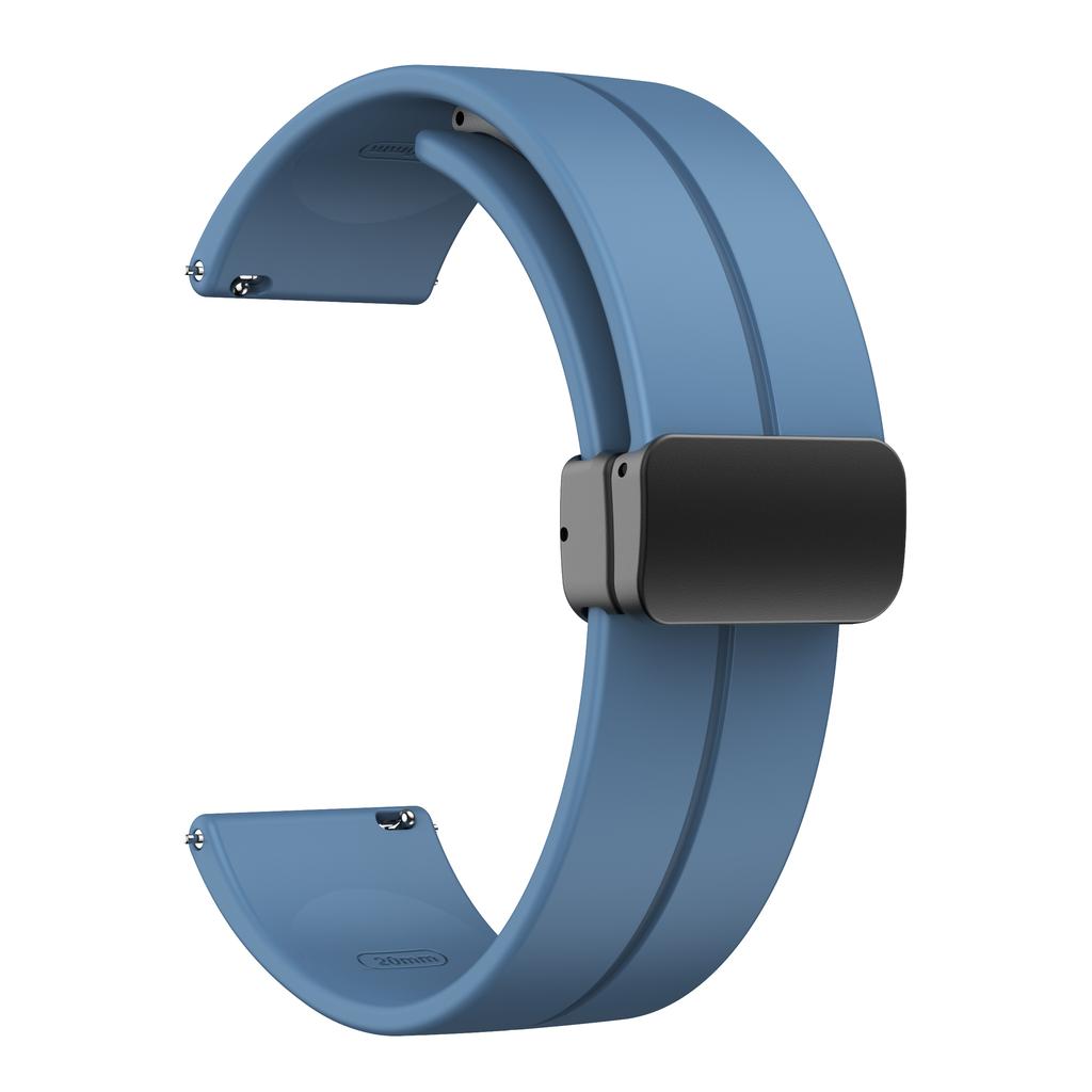 20 мм 22 мм Ремешок для Samsung Galaxy watch 4/5 pro/classic/gear s3/active 2 Спортивный Силиконовый Магнитная Пряжка Huawei GT 2 2e 3 ремешок
