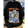Черная футболка большого размера Dragon Ball Аниме Принт Летняя Мужская Женская Повседневная Родитель-Ребенок Топ Стиль Харадзюку Y2K Уличная Мода