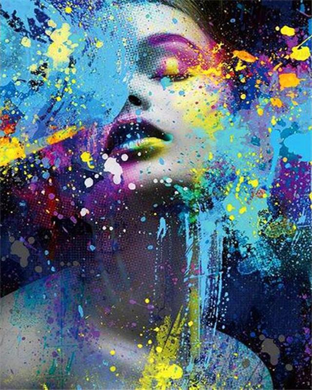 5D DIY Алмазная картина Милая маленькая девочка Пейзаж Фотографии стразов Алмазная вышивка Полный набор Продажа Лиса Животное Алмазная мозаика Ремесленный комплект