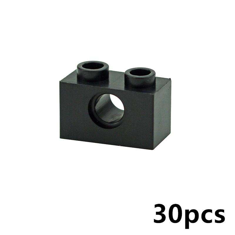 Технические строительные блоки с отверстием, объемные толстые кирпичи, комбинация с шипами, длинная балка, L-образные игрушки, высокотехнологичные детали 87087 3701 3703