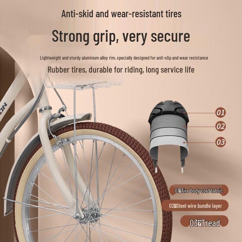 Feige Aili 26-дюймовый ретро-велосипед для города с переключением передач