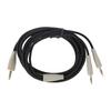 Headset Cable for MMX100 2m Length 3.5mm To Dual 3.5mm Plug PC Headset Replacement Cable Gray