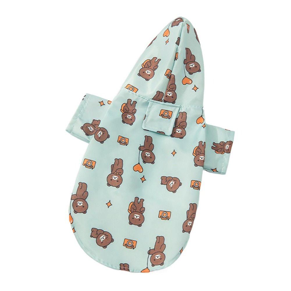 Print Puppy Short Sleeve Outdoor Poncho Fashion Pet Supplies  Chihuahua