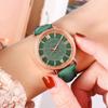Gift Round Dial Thin Leather Belt Quartz Watch Ladies Watch Wristwatch Casual Exquisite