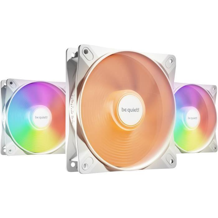 BE QUIET! - Light Wings LX - Ventilateur Boîtier - BL125S - 120 mm - PWM high - Speed triple - White - Pack