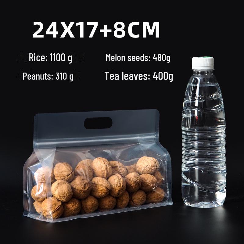 Прозрачные утолщенные пакеты с застежкой Ziplock для упаковки продуктов питания, орехов, сухофруктов и новогодних товаров
