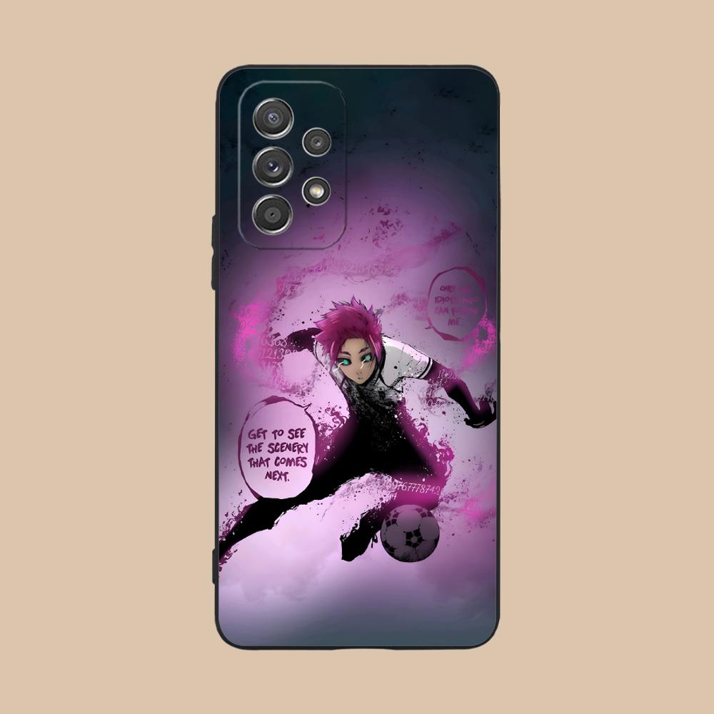 Чехол для телефона Blue Lock Itoshi sae для Samsung Galaxy A56 55 54 53 52 51 36 35 34 23 16 15 5G Цветной Чехол Красивый Роскошный Чехол