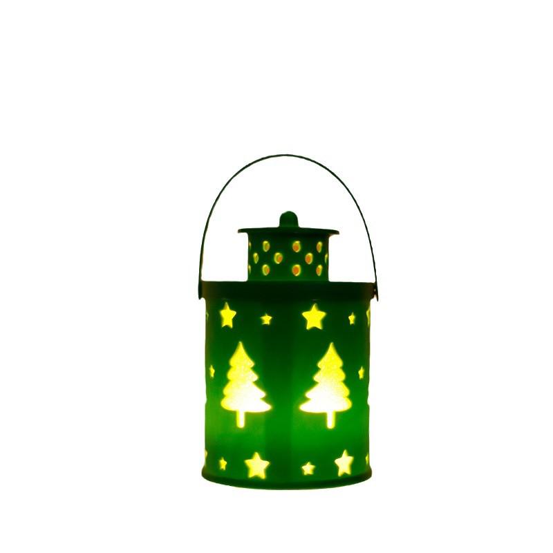 Nordic Christmas LED Lantern Ornaments - Creative Candle Lamp Decorations