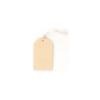 Wooden Labels - CTOP - Rectangular - 8.5 X 5 Cm - Set of 6 - Beige Cord