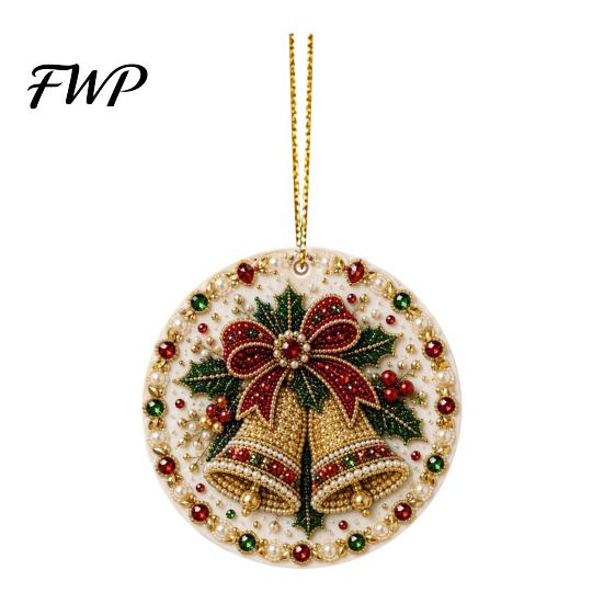 Decorative Acrylic Piece Christmas Hanging Ornament, Double Side Printed Ornament Holiday Tree Decor Pendant, Festive Home Decoration Decorations