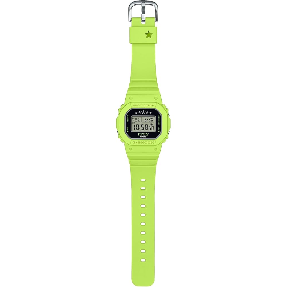 Часы Casio G-Shock (Официальный японский продукт) Среднеразмерная модель ITZY Collaboration GMD-S5610IT-3JR Женские часы лаймово-зеленого цвета, Сделано из экологически