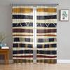 Tribal Retro Ethnic Sheer Curtains Living Room Window Tulle Curtains For Bedroom Kitchen Home Decoration Voile Drapes