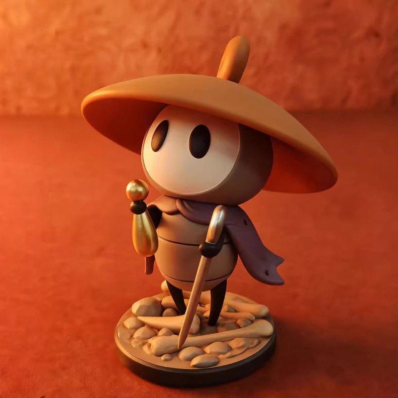 Hollow Knight Silksong Grimmkin Pilgrim Фигурка на подставке Коллекционная Настольное украшение Для поклонников игры Hollow Knight