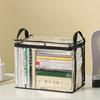 1PC Foldable Portable Book Storage Box Student Storage Bag Hd Transparent Large Capacity Workbook Storage Box