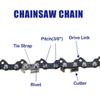 20 Inch Metal Chainsaw Chain 3/8" LP Saw Chain 72 Drive Link Electric Saw Replacement Chainsaw Saw Chain