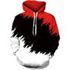 Мужские толстовки с капюшоном 3D Новинка Пуловеры Смешная толстовка с капюшоном и карманом на осень