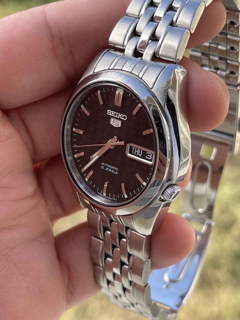 [Б/У] SEIKO Автоматические часы Черный циферблат