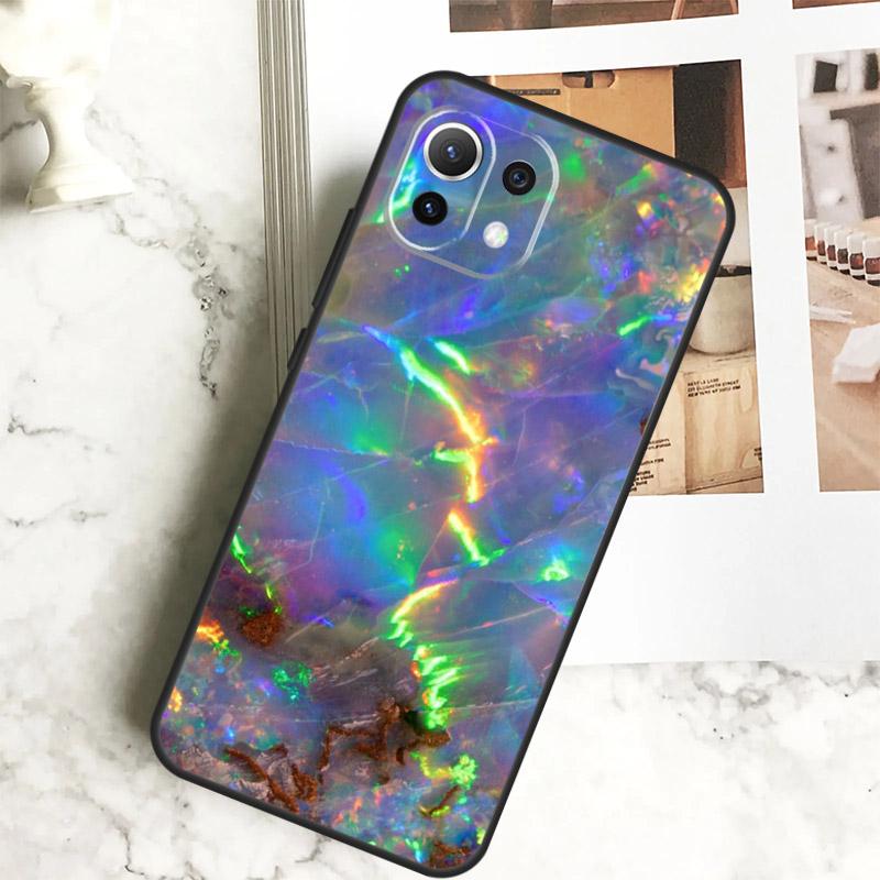 Opal Stone Iridescent Case For Xiaomi 14 Pro 13 Ultra 11T 12T 13T 12 Lite POCO X6 Pro M6 X3 X4 X5 M5s F3 F5 Cover